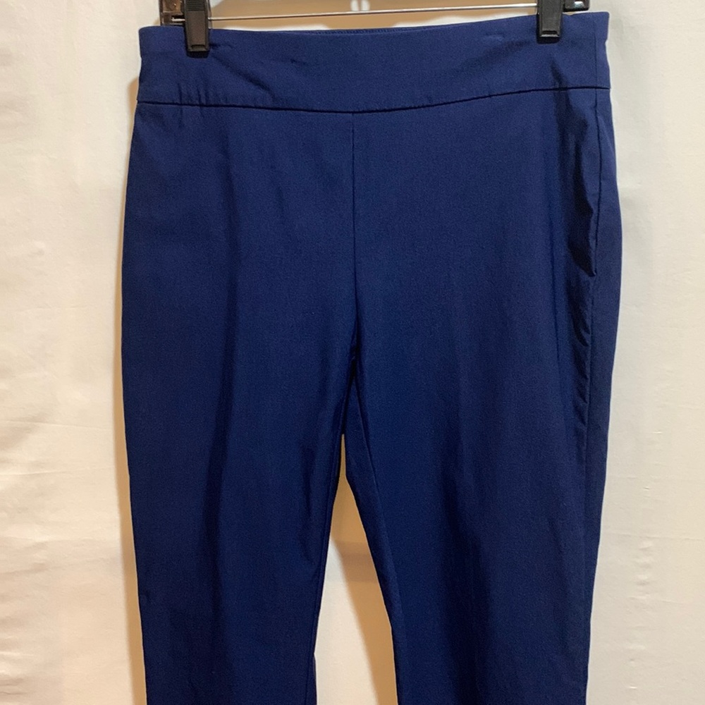 SO SLIMMING—CHICO’S ROYAL BLUE PANT SZ SM (no content tags) RAYON/SPANDEX ANKLE